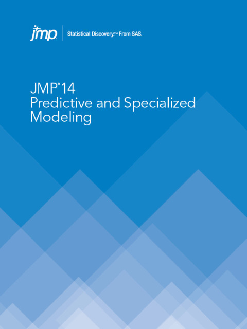 Cover image for book JMP 14 Predictive and Specialized Modeling