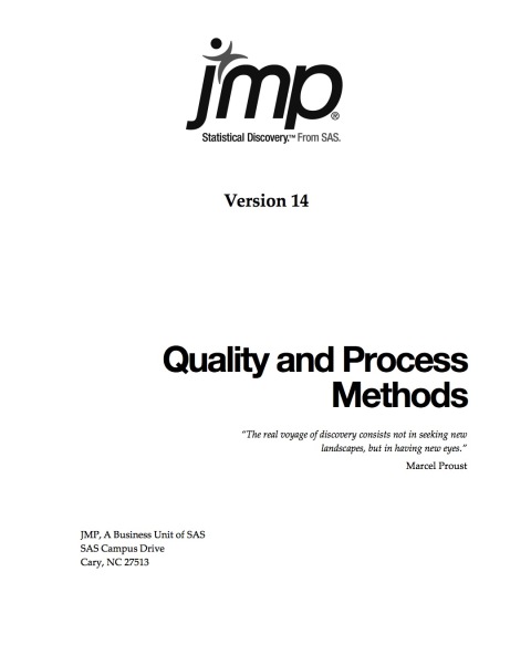Cover image for book JMP 14 Quality and Process Methods
