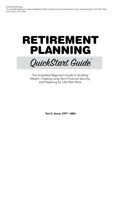 Cover image for book Retirement Planning QuickStart Guide