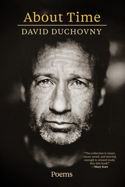 Cover image for book About Time: Poems