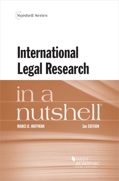 Cover image for book Hoffman's International Legal Research in a Nutshell