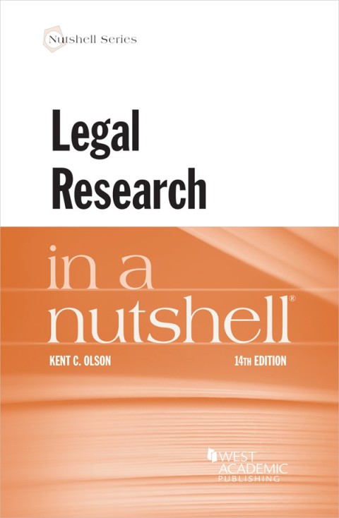 Cover image for book Olson's Legal Research in a Nutshell