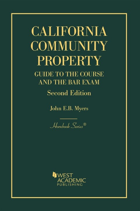 Cover image for book Myers's California Community Property: Guide to the Course and the Bar Exam