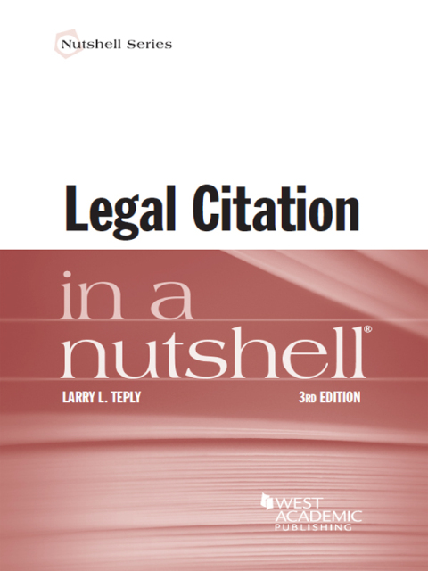 Cover image for book Legal Citation in a Nutshell