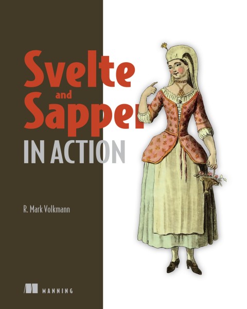 Cover image for book Svelte and Sapper in Action