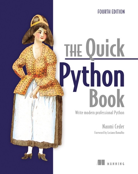Cover image for book The Quick Python Book, Fourth Edition