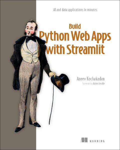 Cover image for book Build Python Web Apps with Streamlit