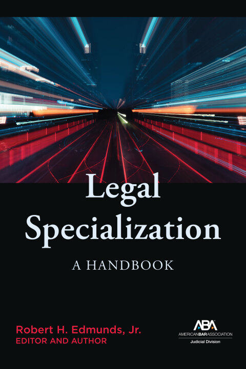 Cover image for book Legal Specialization