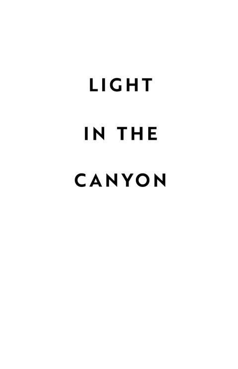 Cover image for book Light in the Canyon
