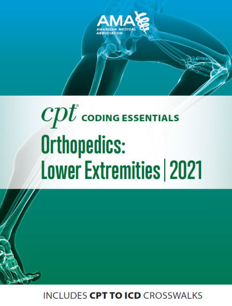 Cover image for book CPT Coding Essentials for Orthopaedics Lower 2021