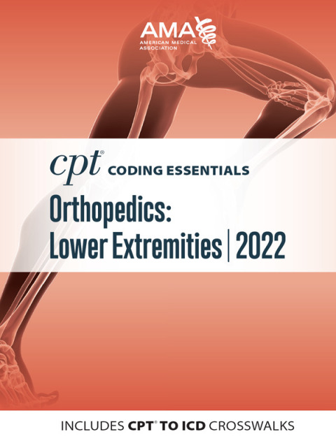 Cover image for book CPT Coding Essentials for Orthopaedics Lower 2022