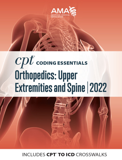 Cover image for book CPT Coding Essentials for Orthopaedics Upper and Spine 2022