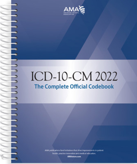 Cover image for book ICD-10-CM 2022 The Complete Official Codebook with guidelines