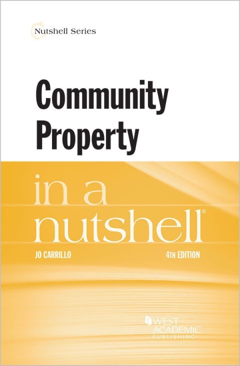 Cover image for book Carrillo's Community Property in a Nutshell