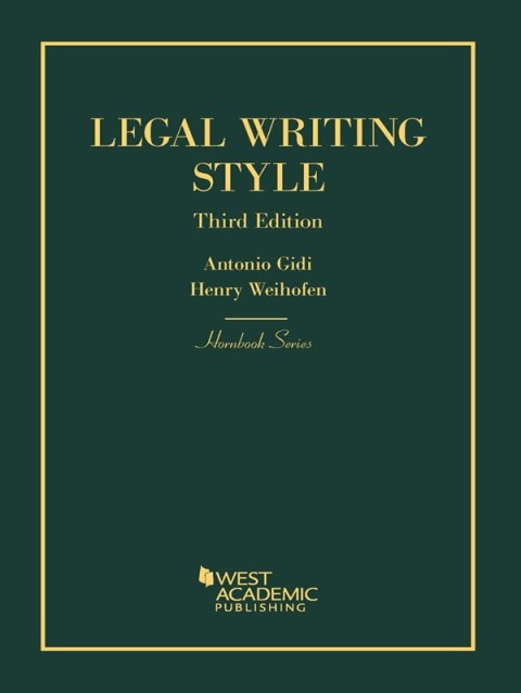 Cover image for book Gidi and Weihofen's Legal Writing Style