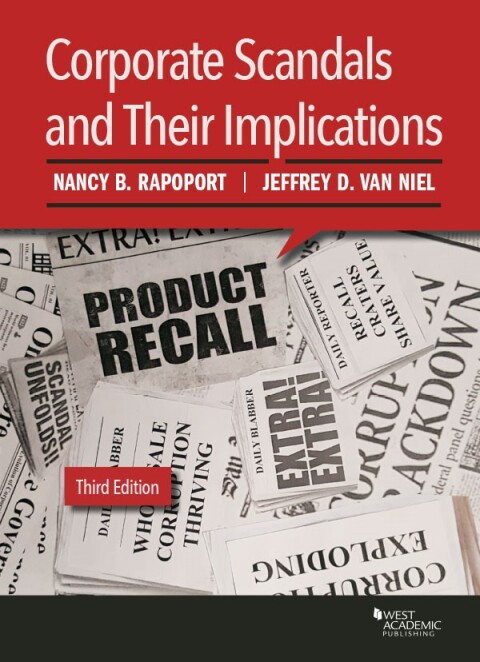 Cover image for book Rapoport and Van Niel's Corporate Scandals and Their Implications