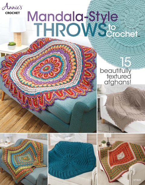 Cover image for book Mandala-Style Throws to Crochet