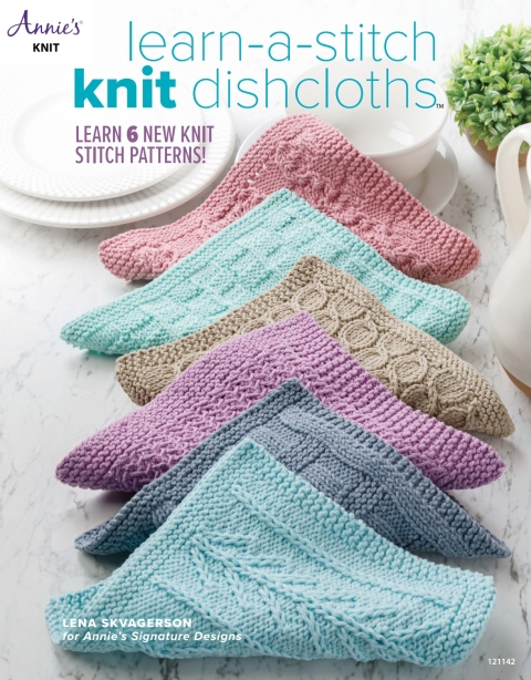 Cover image for book Learn-a-Stitch Knit Dishcloths