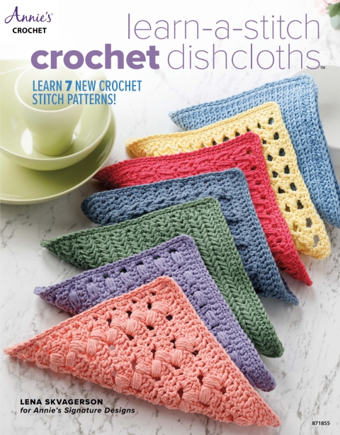 Cover image for book Learn-a-Stitch Crochet Dishcloths
