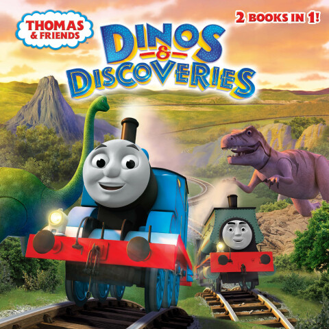Cover image for book Dinos & Discoveries / Emily Saves the World (Thomas and Friends)