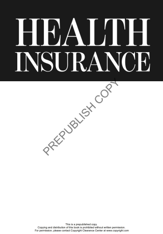 Health Insurance, Third Edition