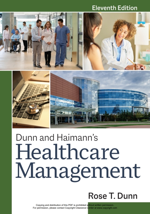 Cover image for book Dunn and Haimann's Healthcare Management, Eleventh Edition