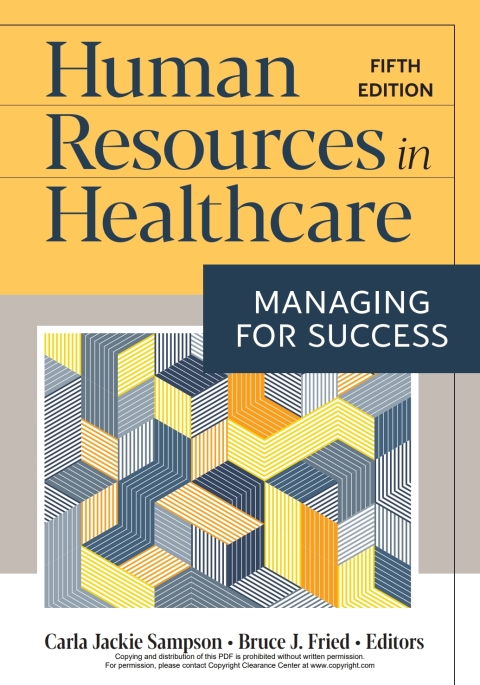 Cover image for book Human Resources in Healthcare: Managing for Success, Fifth Edition