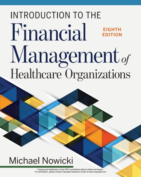 Cover image for book Introduction to the Financial Management of Healthcare Organizations, Eighth Edition