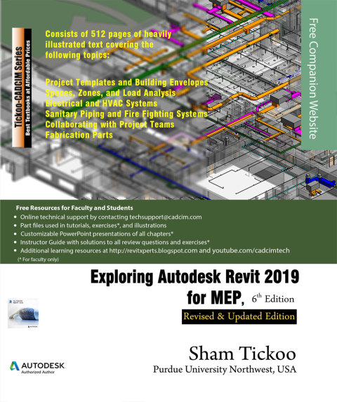 Cover image for book Exploring Autodesk Revit 2019 for MEP