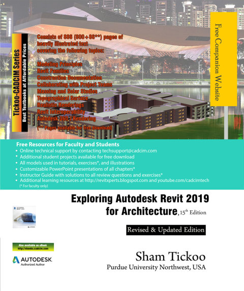 Cover image for book Exploring Autodesk Revit 2019 for Architecture