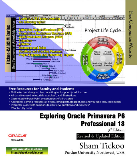 Cover image for book Exploring Oracle Primavera P6 Professional 18