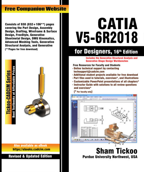 Cover image for book CATIA V5-6R2018 for Designers
