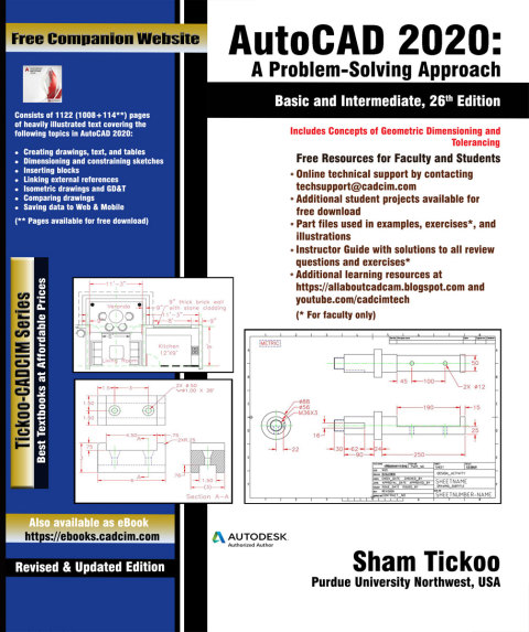 Cover image for book AutoCAD 2020: A Problem-Solving Approach, Basic and Intermediate