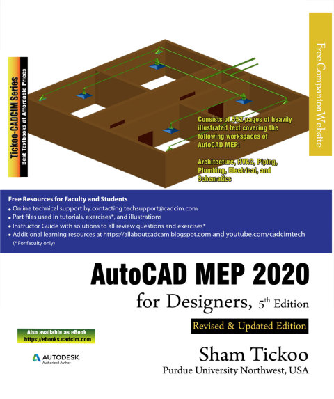 Cover image for book AutoCAD MEP 2020 for Designers
