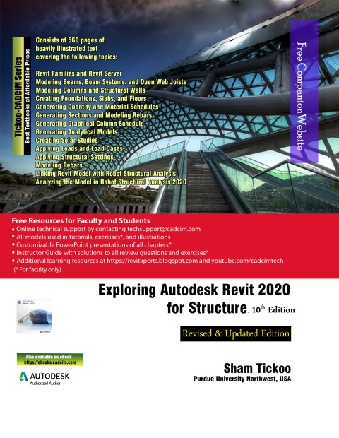 Cover image for book Exploring Autodesk Revit 2020 for Structure