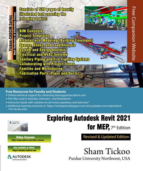 Cover image for book Exploring Autodesk Revit 2021 for MEP