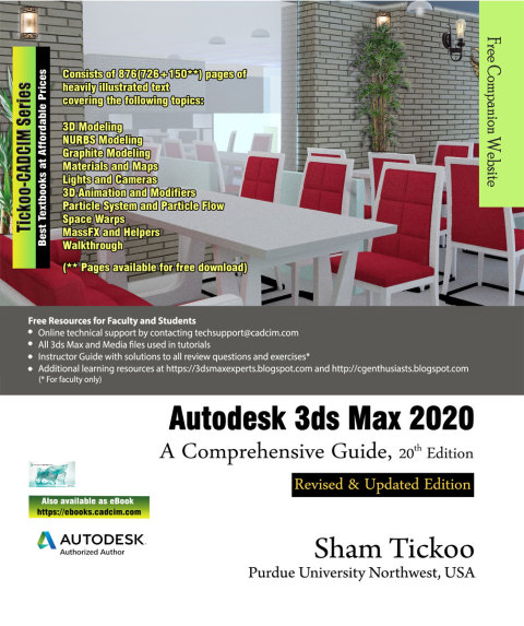 Cover image for book Autodesk 3ds Max 2020: A Comprehensive Guide