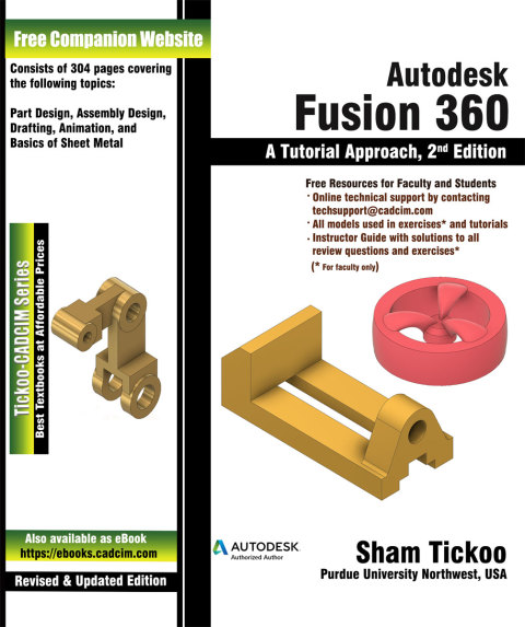 Cover image for book Autodesk Fusion 360: A Tutorial Approach