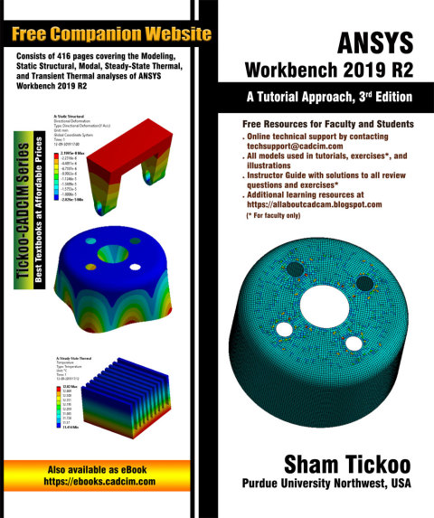 Cover image for book ANSYS Workbench 2019 R2: A Tutorial Approach