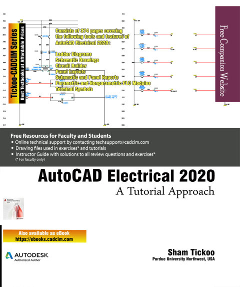 Cover image for book AutoCAD Electrical 2020: A Tutorial Approach
