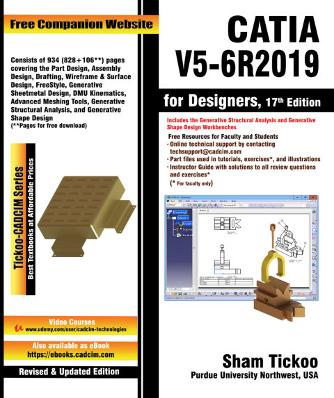 Cover image for book CATIA V5-6R2019 for Designers