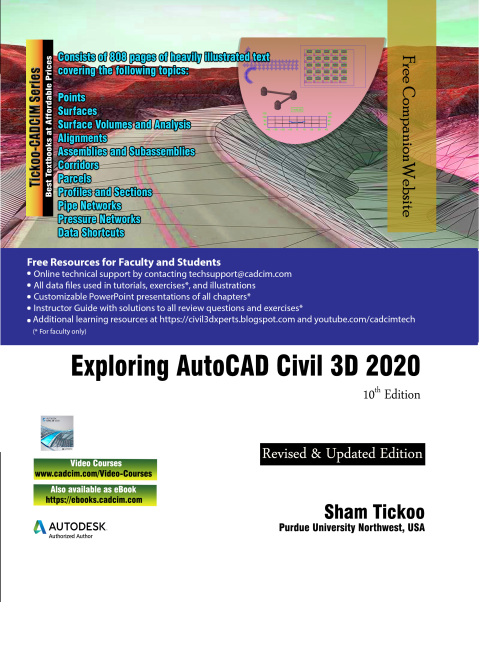 Cover image for book Exploring AutoCAD Civil 3D 2020