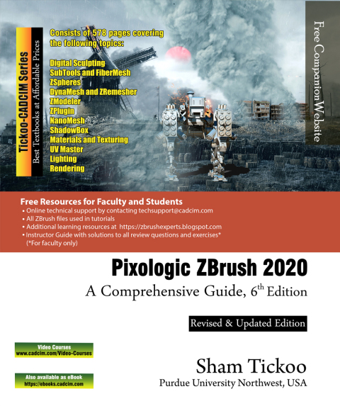 Cover image for book Pixologic ZBrush 2020: A Comprehensive Guide