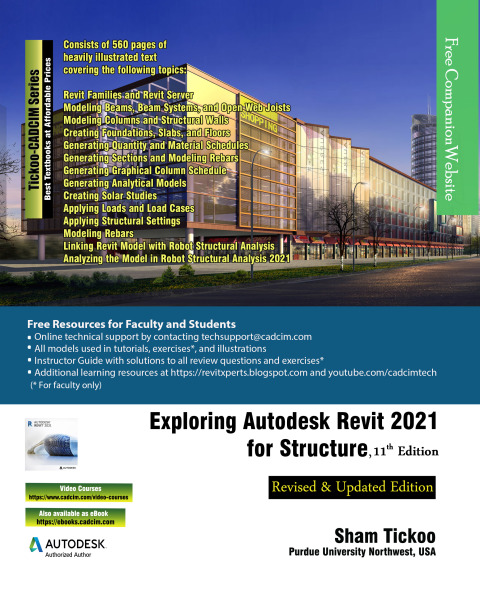 Cover image for book Exploring Autodesk Revit 2021 for Structure