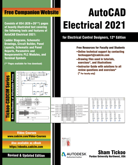 Cover image for book AutoCAD Electrical 2021 for Electrical Control Designers