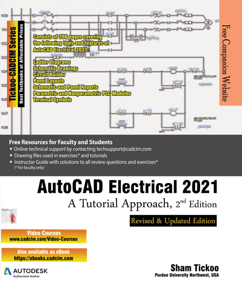 Cover image for book AutoCAD Electrical 2021: A Tutorial Approach