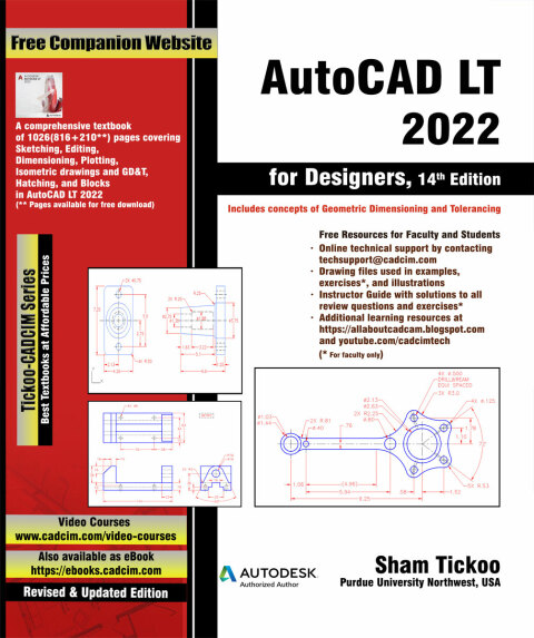 Cover image for book AutoCAD LT 2022 for Designers