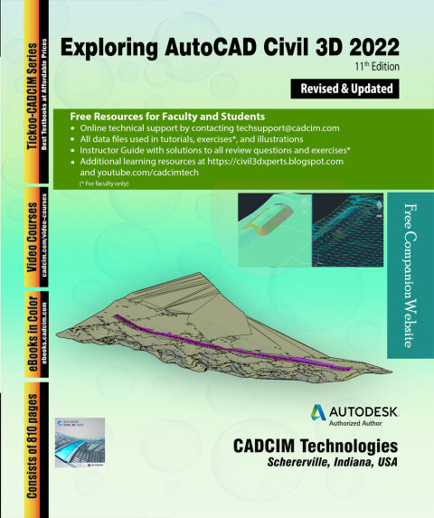 Cover image for book Exploring AutoCAD Civil 3D 2022