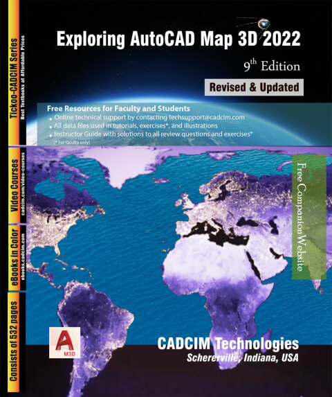 Cover image for book Exploring AutoCAD Map 3D 2022