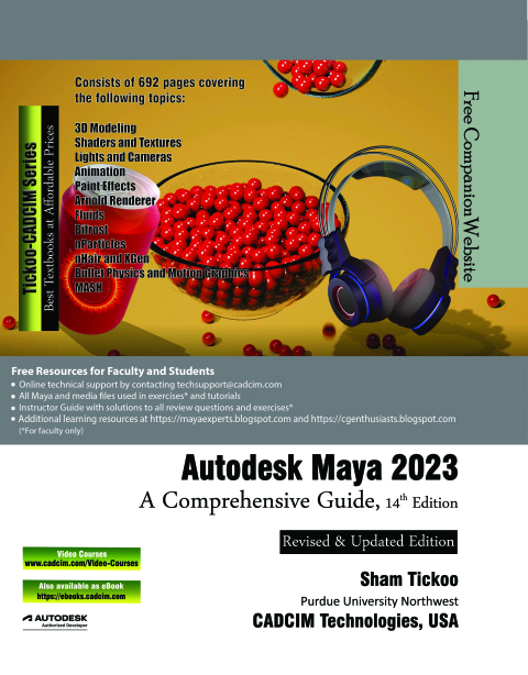 Cover image for book Autodesk Maya 2023: A Comprehensive Guide